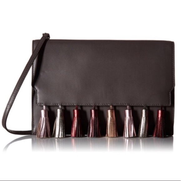 Rebecca Minkoff Handbags - rebecca minkoff // gunmetal leather tassel bag
